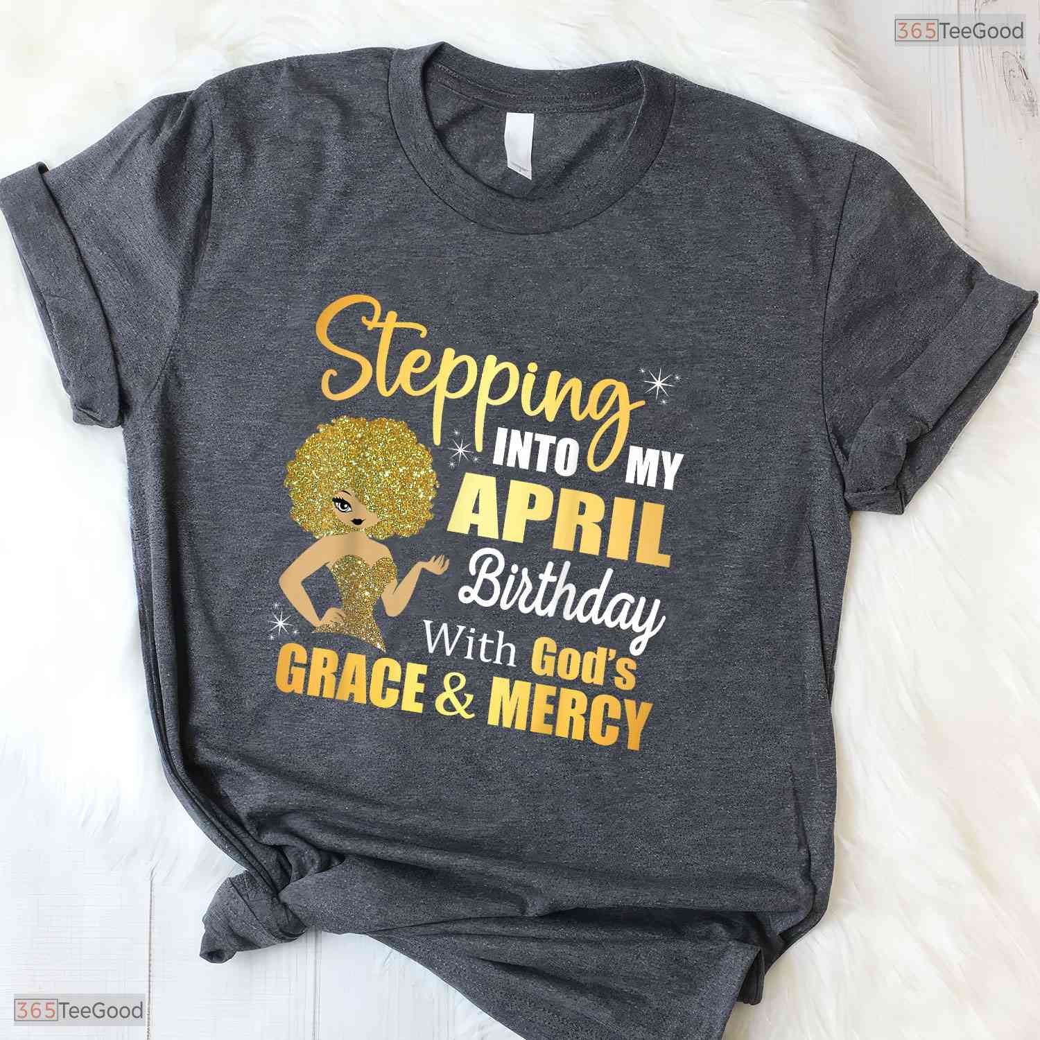 Stepping Into My May Birthday God Grace T-Shirt- Unique May Birthday Shirt Gift