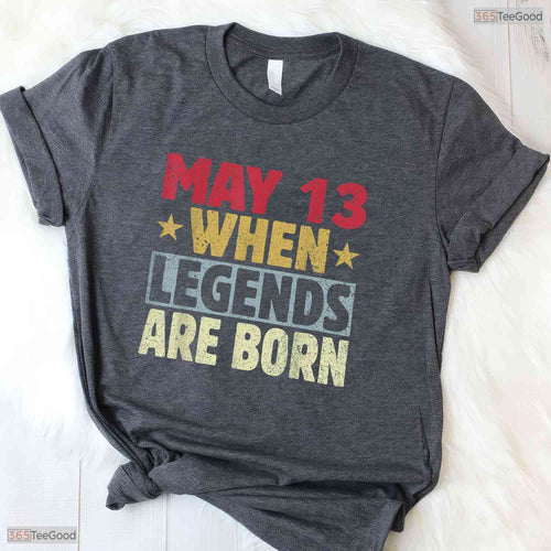 Awesome 13th Of May 2026 Birthday Celebration T-Shirt- Unique May Birthday Shirt