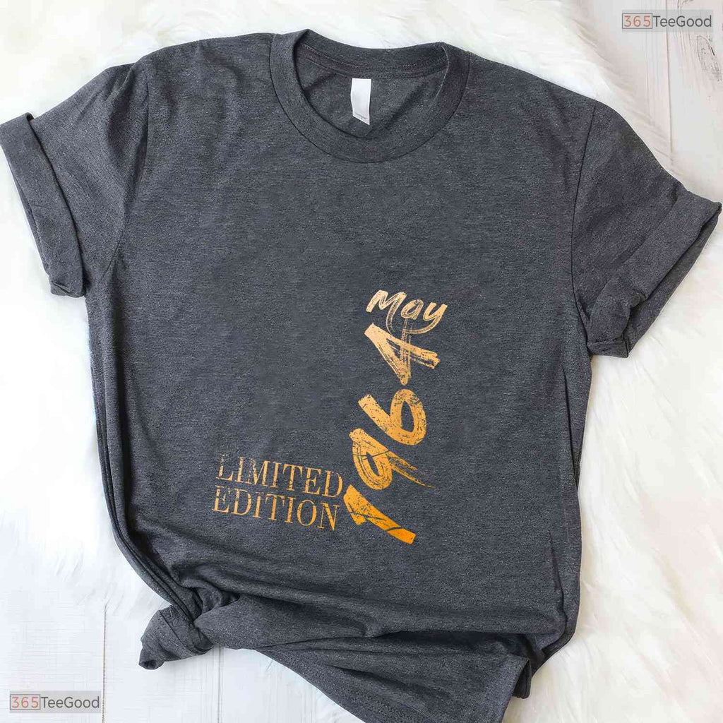 Best Vintage 1966 60th Birthday V-Neck Shirt For Women Born In May Celebration