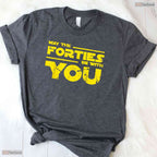 Funny 40th May Birthday T-Shirt- Hello Forties Adult May Birthday Party Shirt