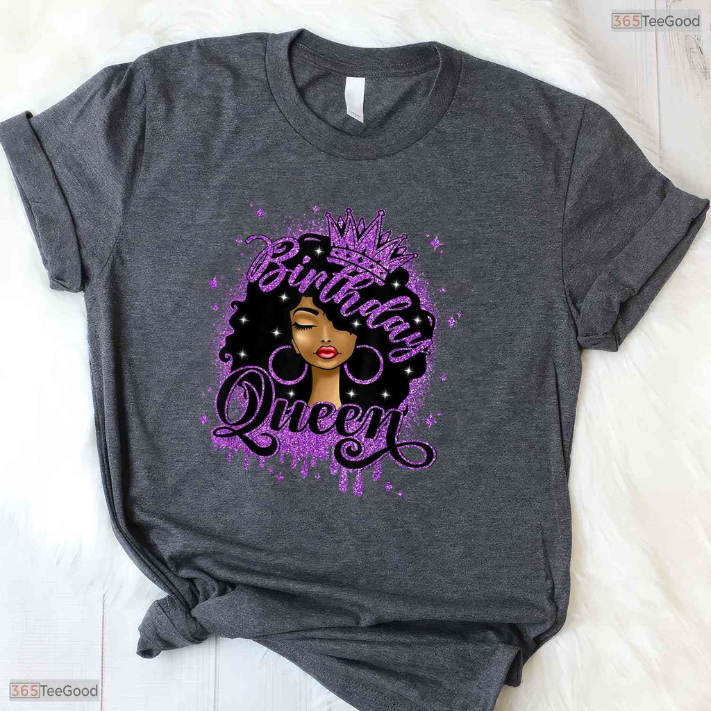 Black Queen Curly Afro It Is My May Birthday Celebration Shirt For Black Women