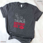 Beautiful Taurus Birthday Girl Zodiac Sign May Birthday Celebration T-Shirt