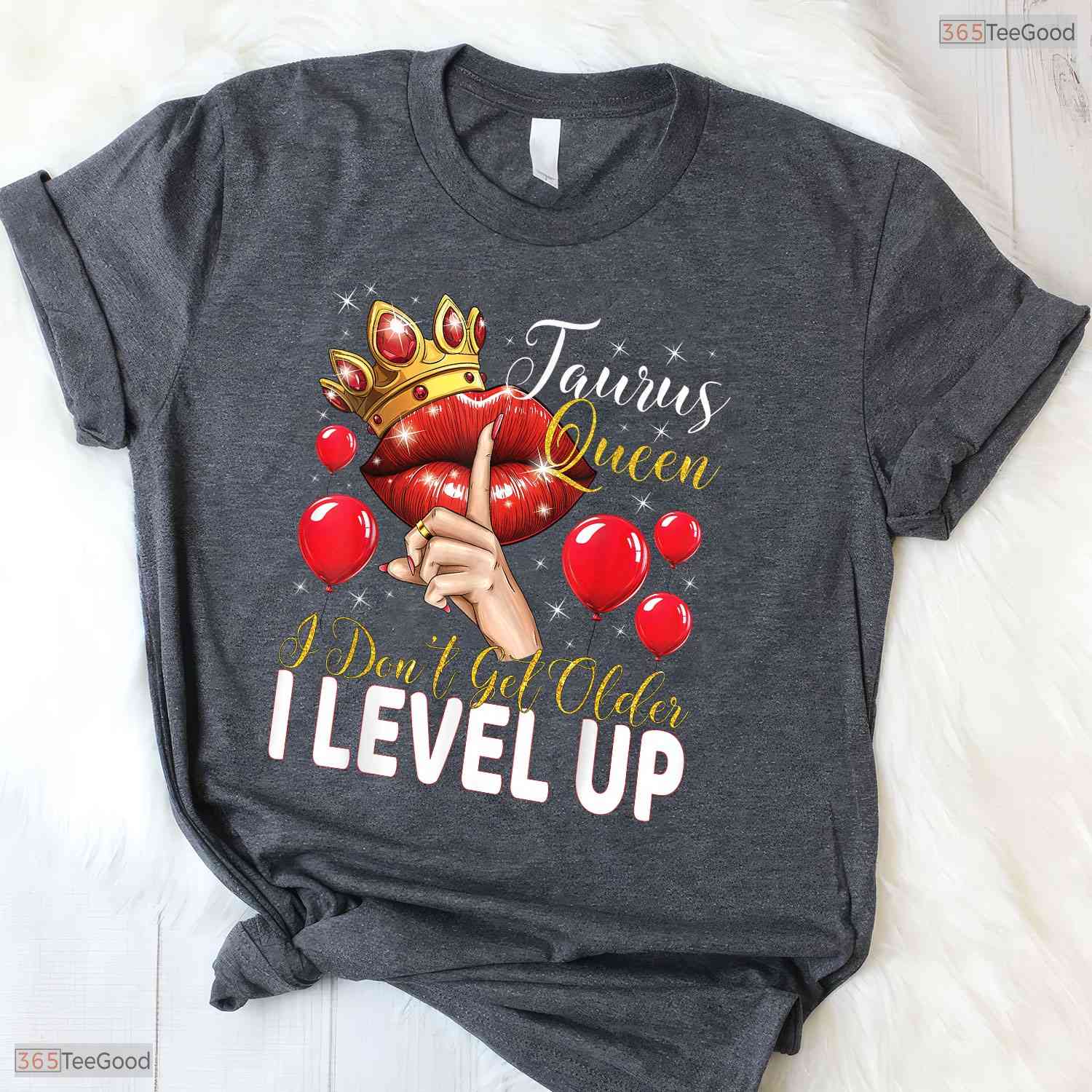 Taurus Queen I Level Up Gamer T-Shirt Awesome May Birthday Celebration Shirt