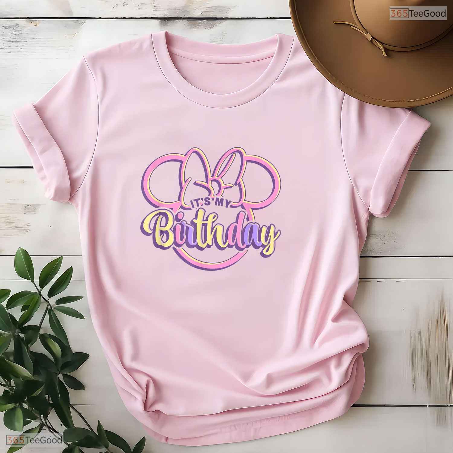 Retro Mouse Ears It Is My Birthday T-Shirt Cute May Birthday Shirt For Girls
