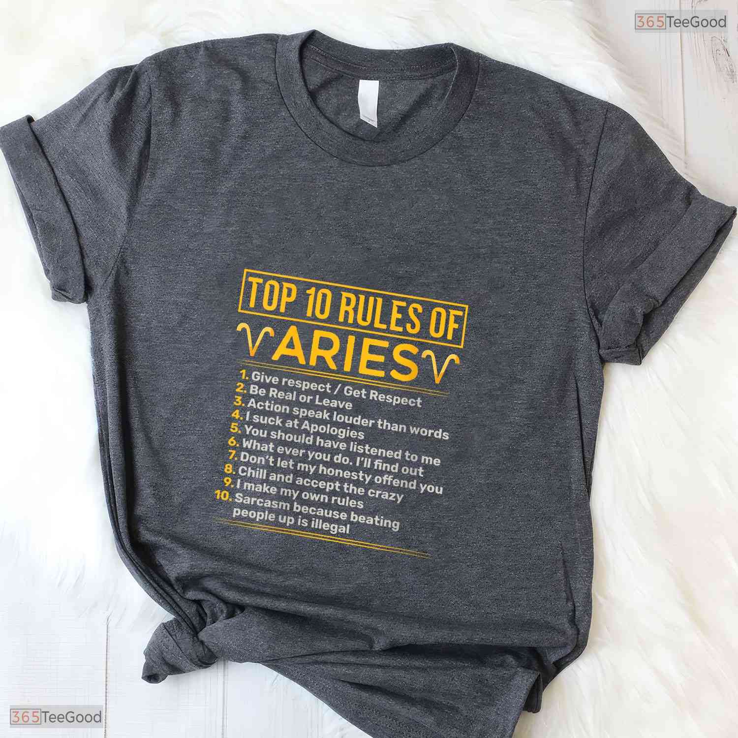 Top Ten Rules Of A Taurus Astrology V-Neck T-Shirt Funny May Birthday Gift