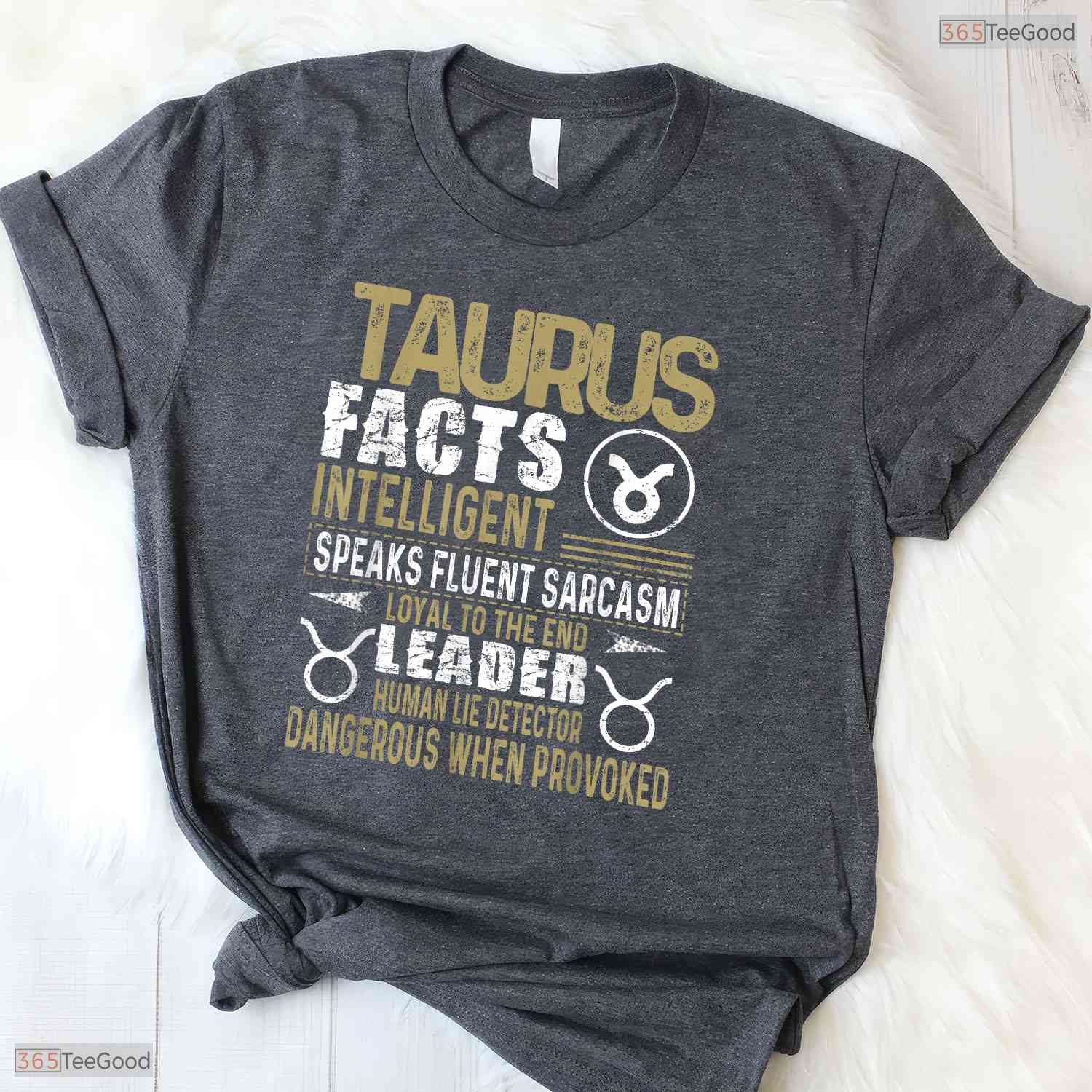Taurus Facts Zodiac Sign T-Shirt- Unique May Birthday Celebration Shirt Gift