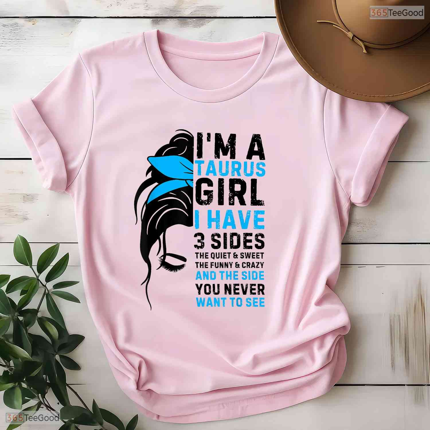 Taurus Girl Zodiac Sign Horoscope T-Shirt- Unique May Birthday Apparel Gift