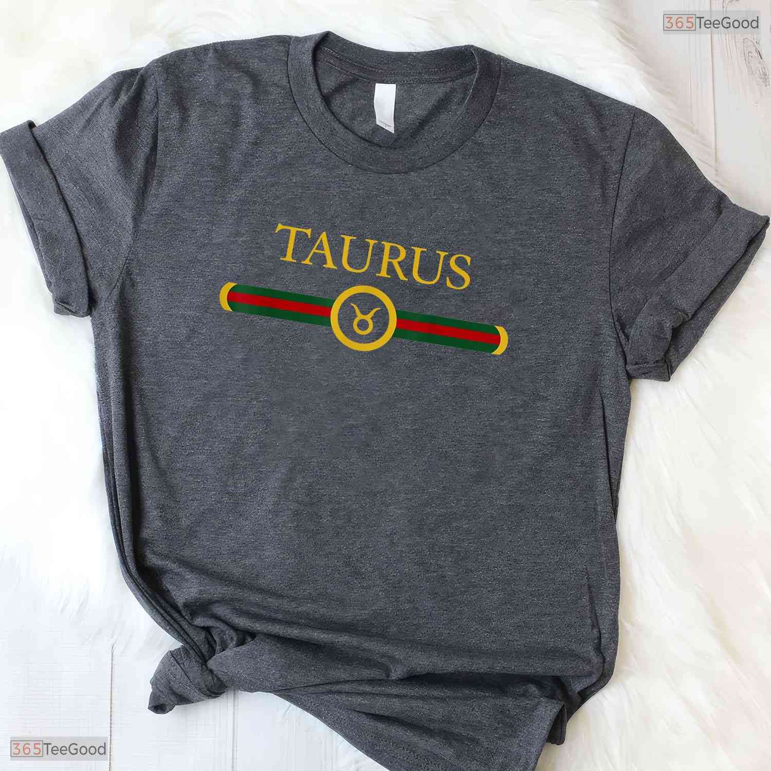 Graphic Art Taurus Zodiac Sign T-Shirt- Unique May Birthday Apparel For Her