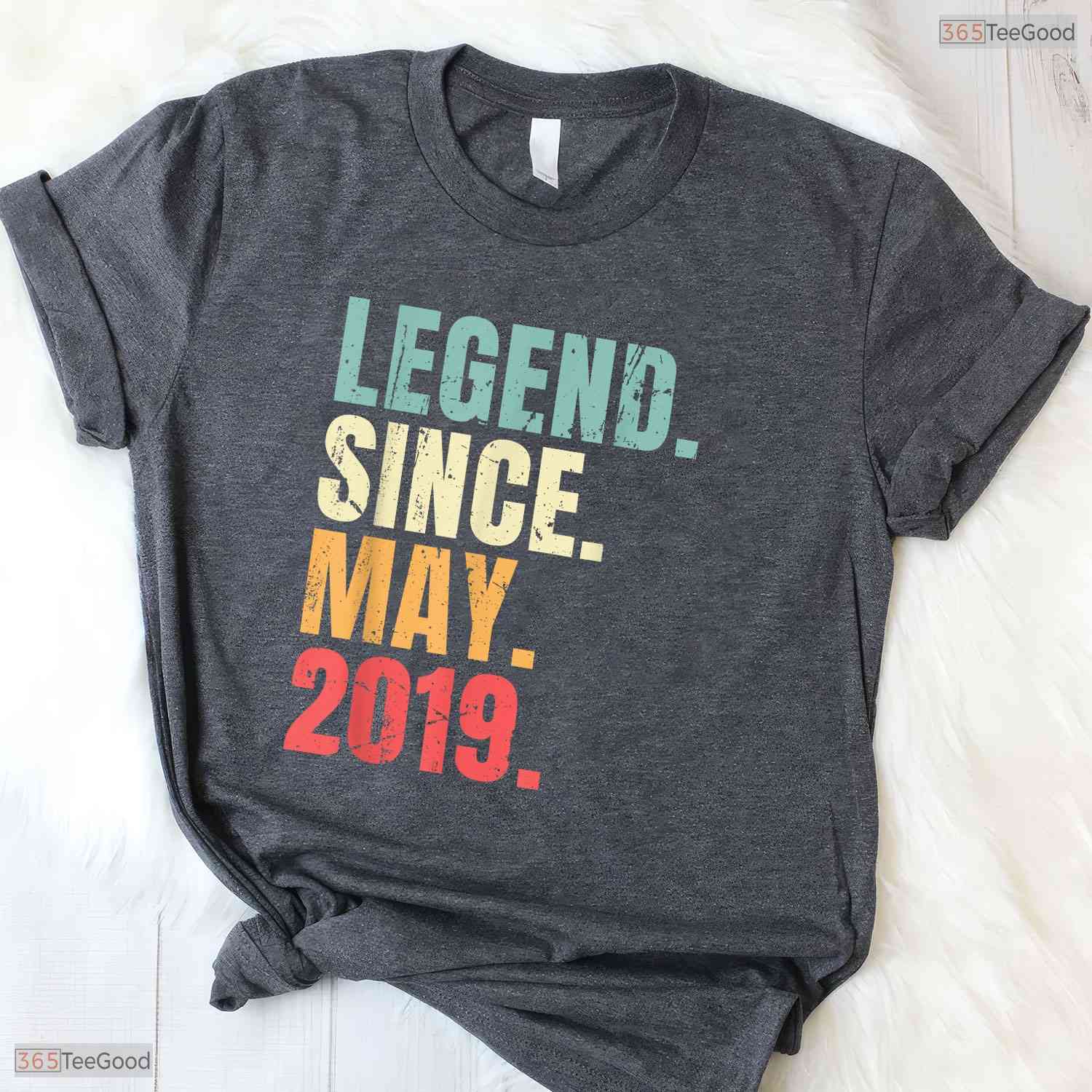 Retro Legend Since May 2019 T-Shirt- Unique May Birthday Celebration Apparel