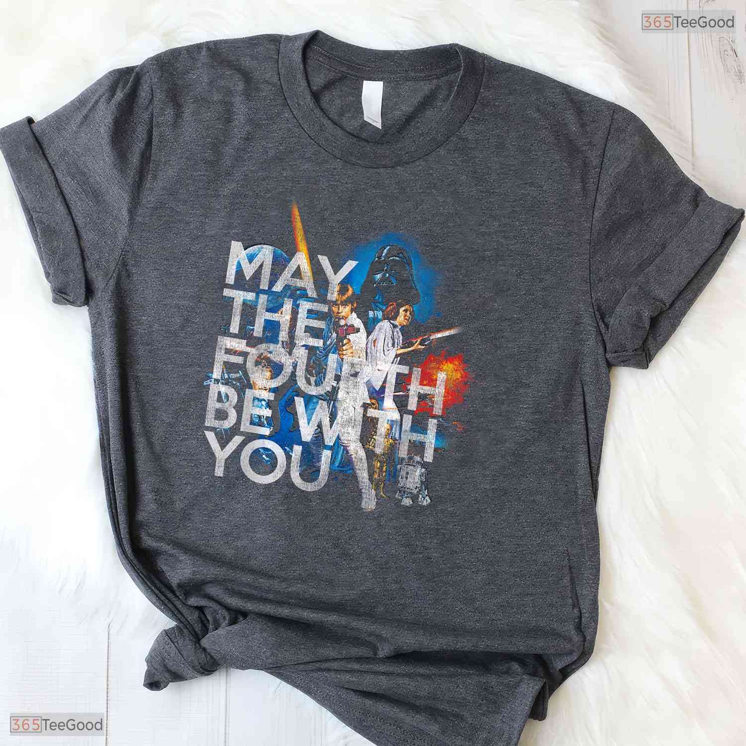 Vintage May The Fourth Be With You Sci Fi Movie May Birthday T-Shirt Idea