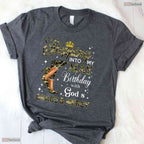 Camo High Heels Stepping Into May T-Shirt- Best May Birthday Shirt For Her