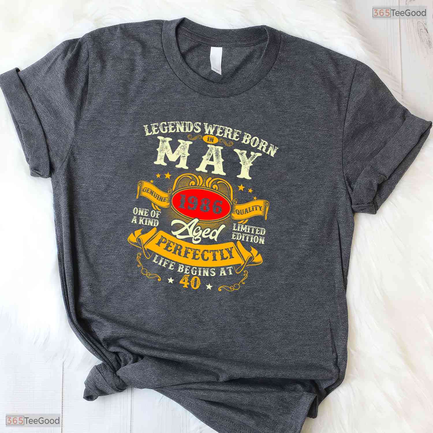 Vintage Legends Born In May 1986 T-Shirt- Awesome 40th May Birthday Shirt