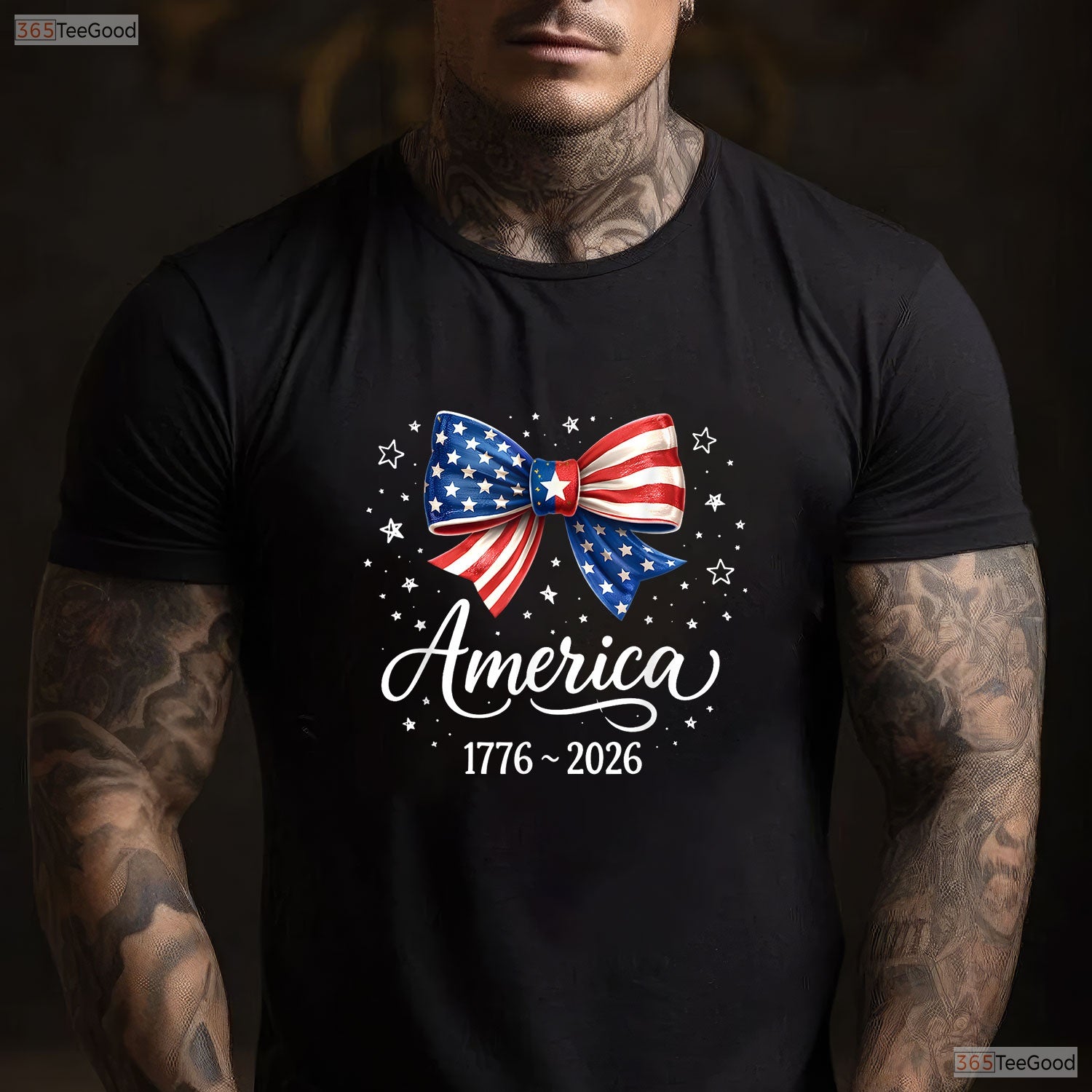 250th Anniversary USA Coquette Bow Valentine Shirt For Kayak Fishing Women