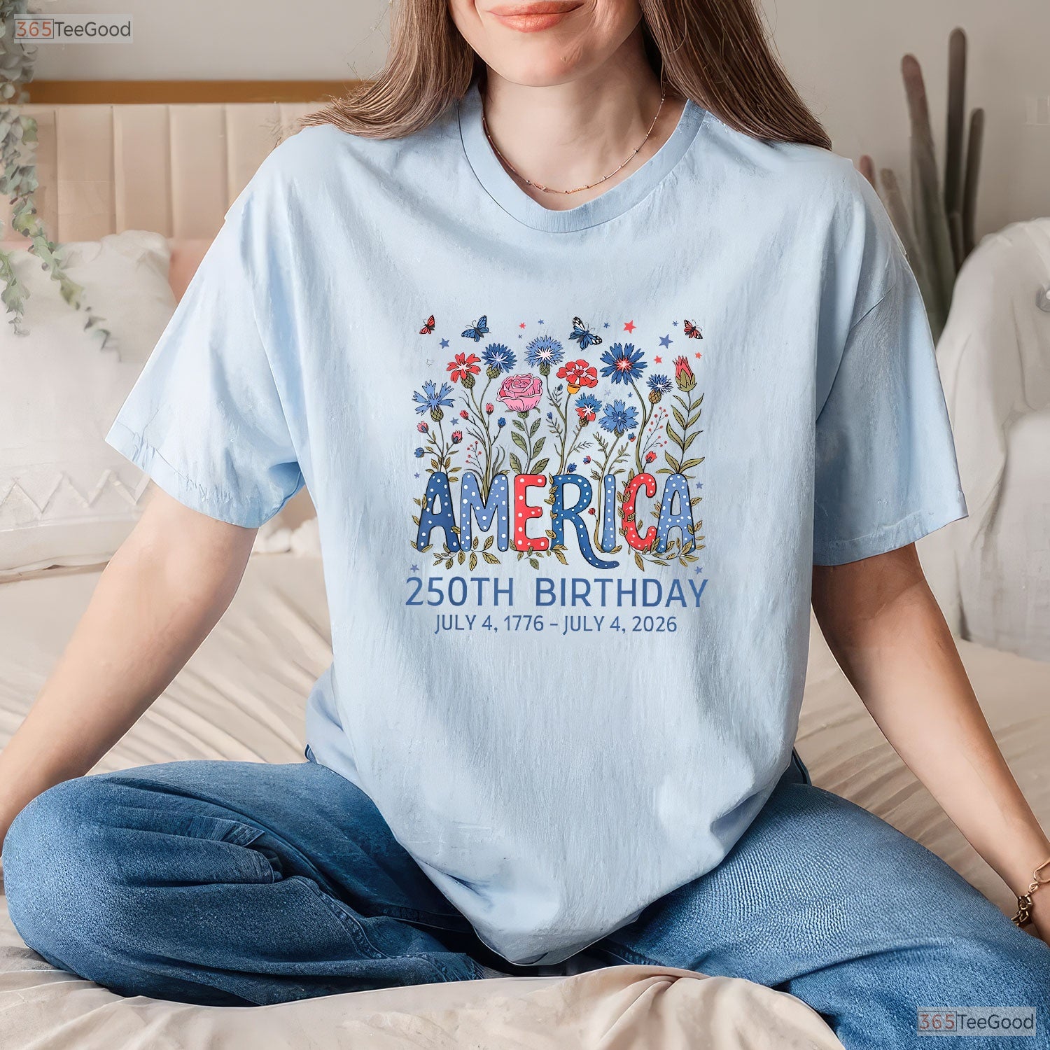 250 Years America Anniversary 250th Birthday Valentine T-Shirt Pike Fishing