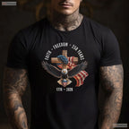 Faith Freedom 250 Years Christian Cross Valentine T-Shirt River Fishing Wear