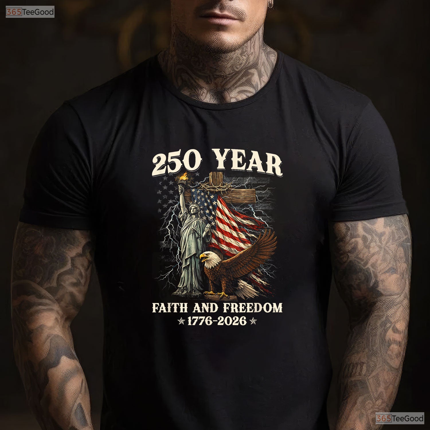 250th Anniversary USA Patriotic 4th July Valentine T-Shirt Catfish Fishing