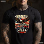 250th Anniversary USA Patriotic Eagle Valentine T-Shirt Ice Fishing Apparel