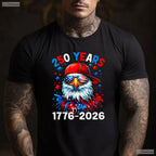 250 Years Anniversary Eagle 4th of July Valentine T-Shirt Trout Fishing Gear