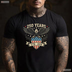 250 Years America Independence Valentine T-Shirt- Deep Sea Fishing Shirts