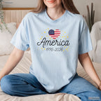 250th Anniversary America Flag Heart Valentine T-Shirt Kayak Fishing Accessories