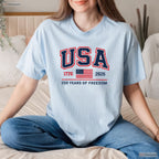 American 250 Years USA Patriotic Valentine T-Shirt Walleye Fishing Gear Men