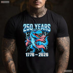 250th Anniversary USA 4th of July Valentine T-Shirt Offshore Fishing Apparel
