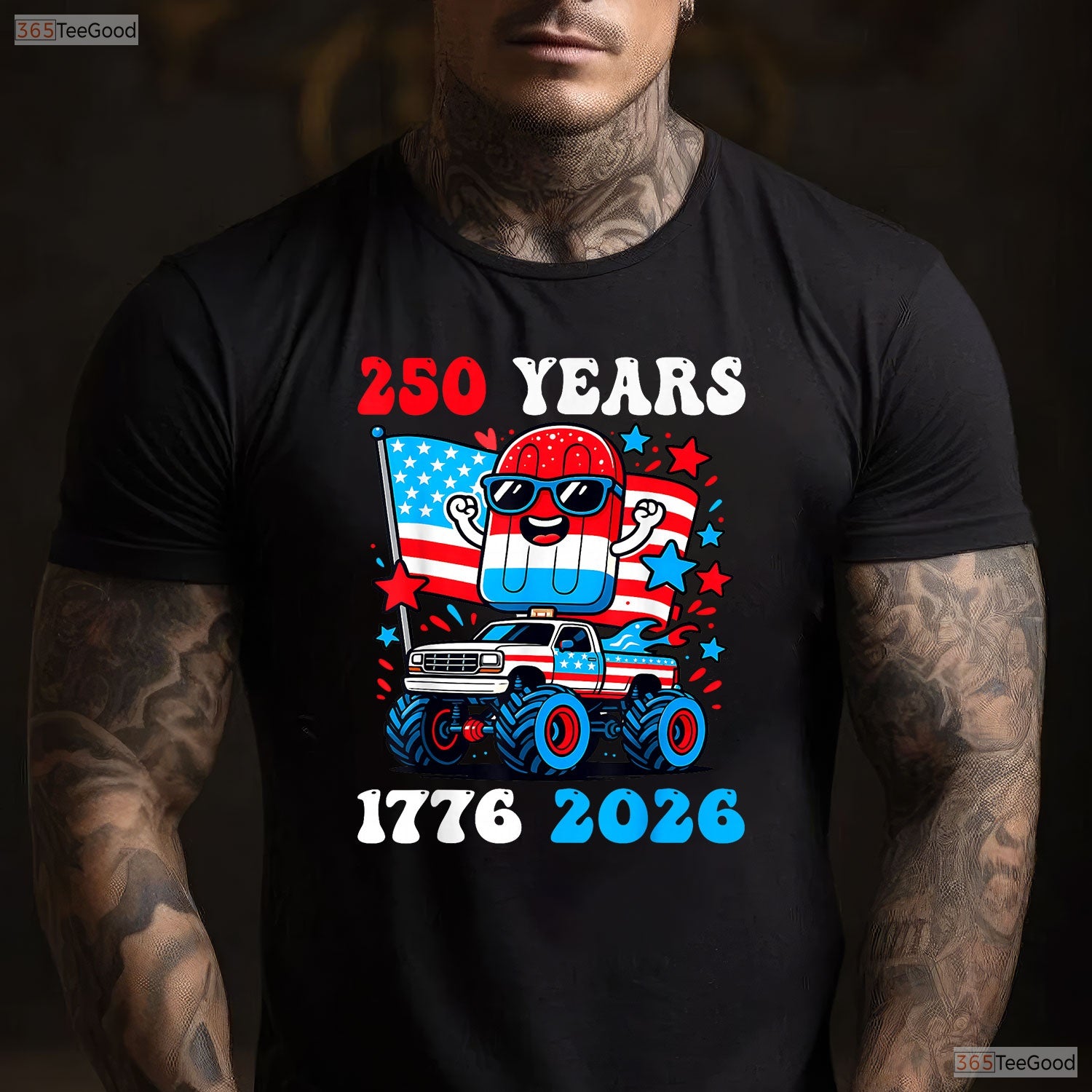Kids 250th Anniversary USA 4th of July Valentine T-Shirt Inshore Fishing Clothing