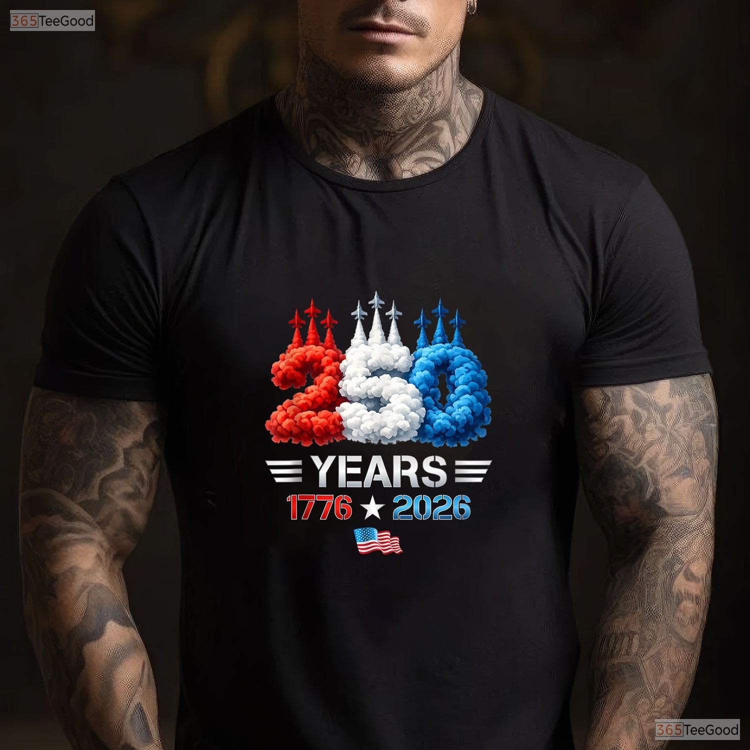 250 Years American 250th USA Flag Valentine Shirt Kayak Fishing Shirts Men