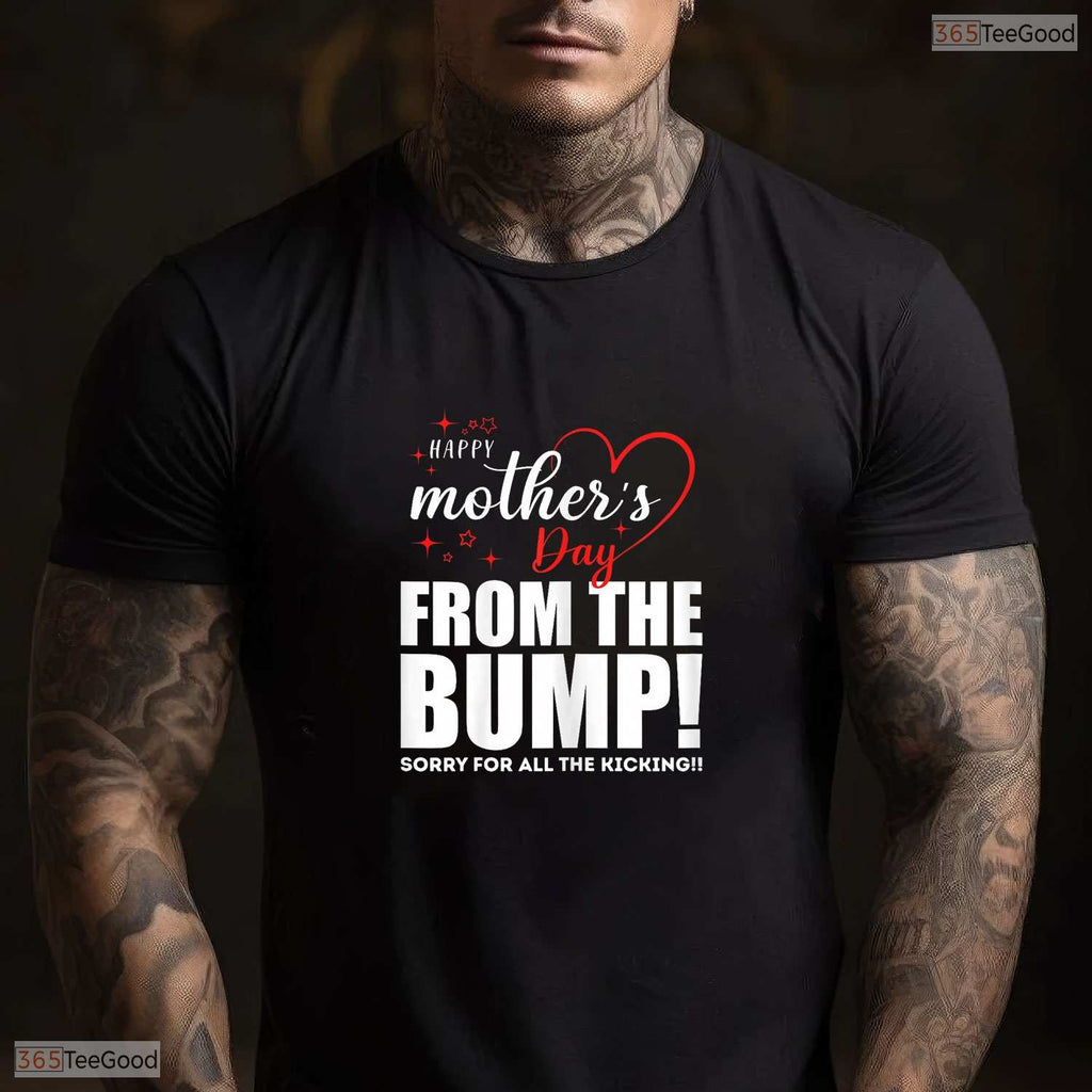 Happy Mothers Day From The Bump Shirt Funny Expecting Mom Pregnancy T-Shirt