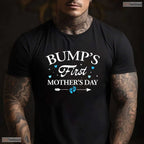 Bumps First Mothers Day 2026 Baby Boy Mom To Be Pregnancy T-Shirt Gift Idea