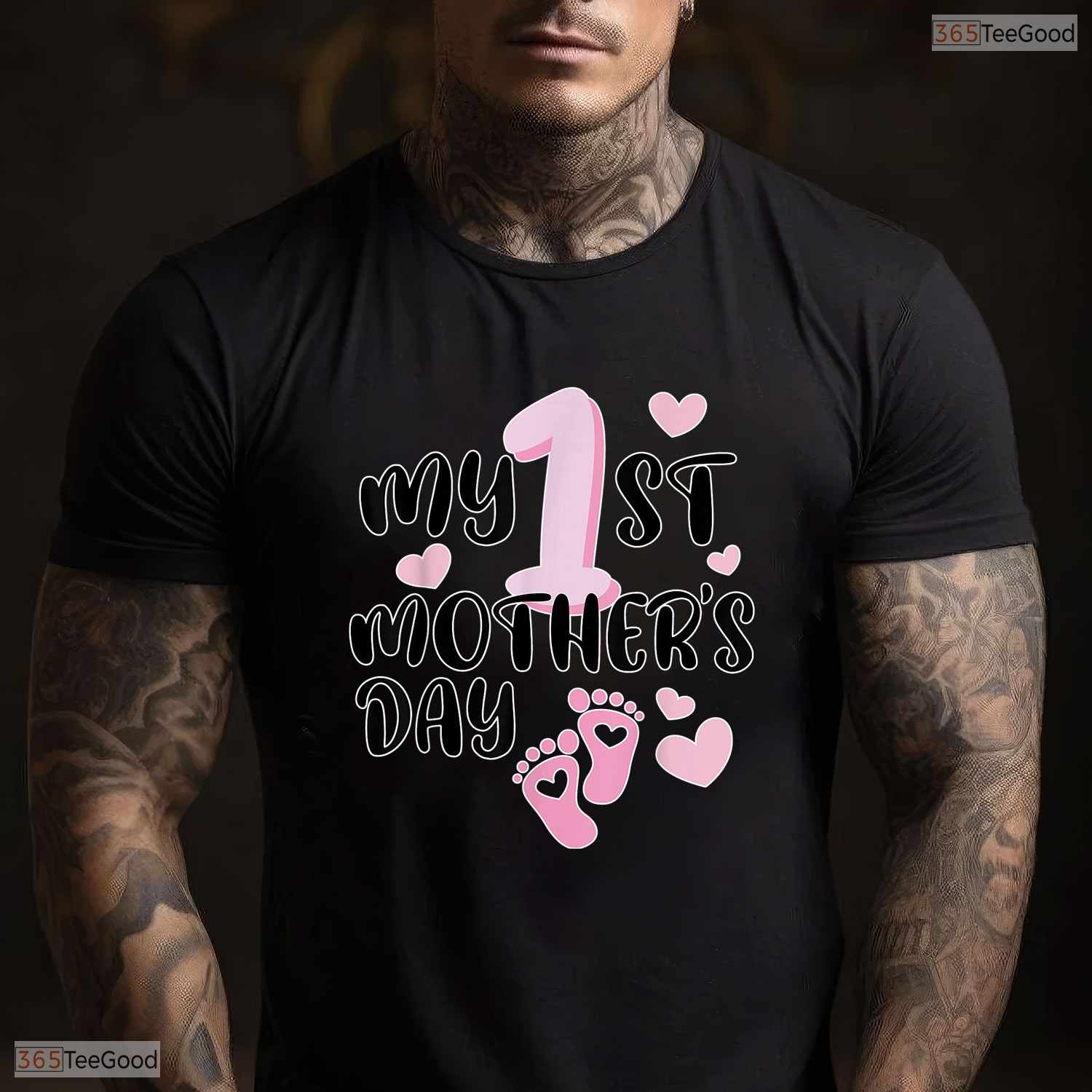My First Mothers Day Funny Graphic Best Gift Idea For 1st Mom Womens T-Shirt