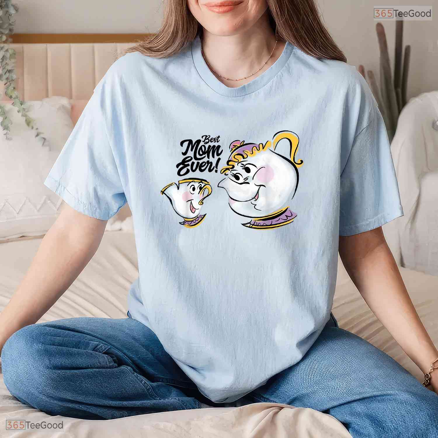 Tea Pot Best Mom Ever Cute Mothers Day Character Gift For Her T-Shirt Apparel