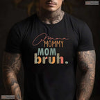 Funny Mama Mommy Mom Bruh Leopard Print Sarcastic Mothers Day T-Shirt Gift