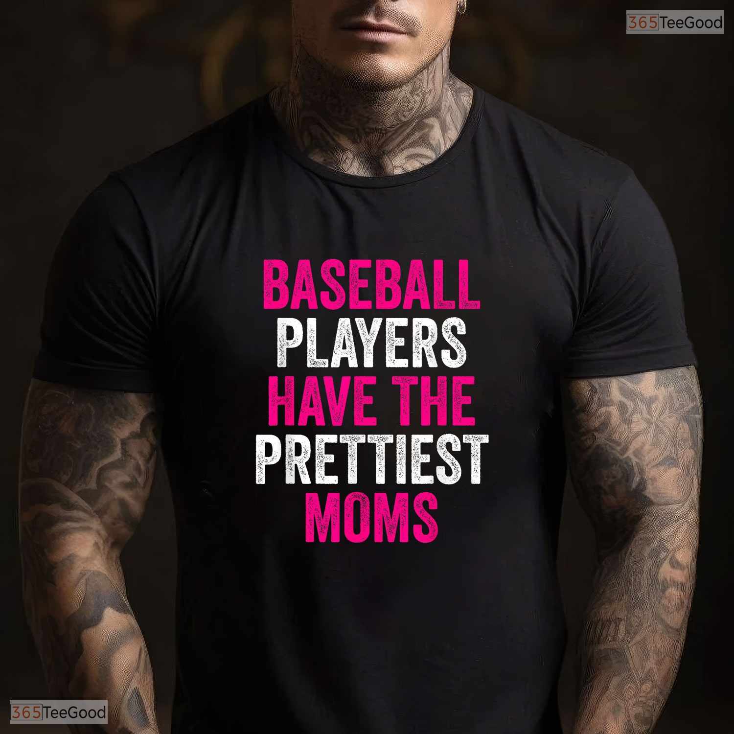 Baseball Players Prettiest Moms Shirt Youth Baseball Mom Mothers Day T-Shirt
