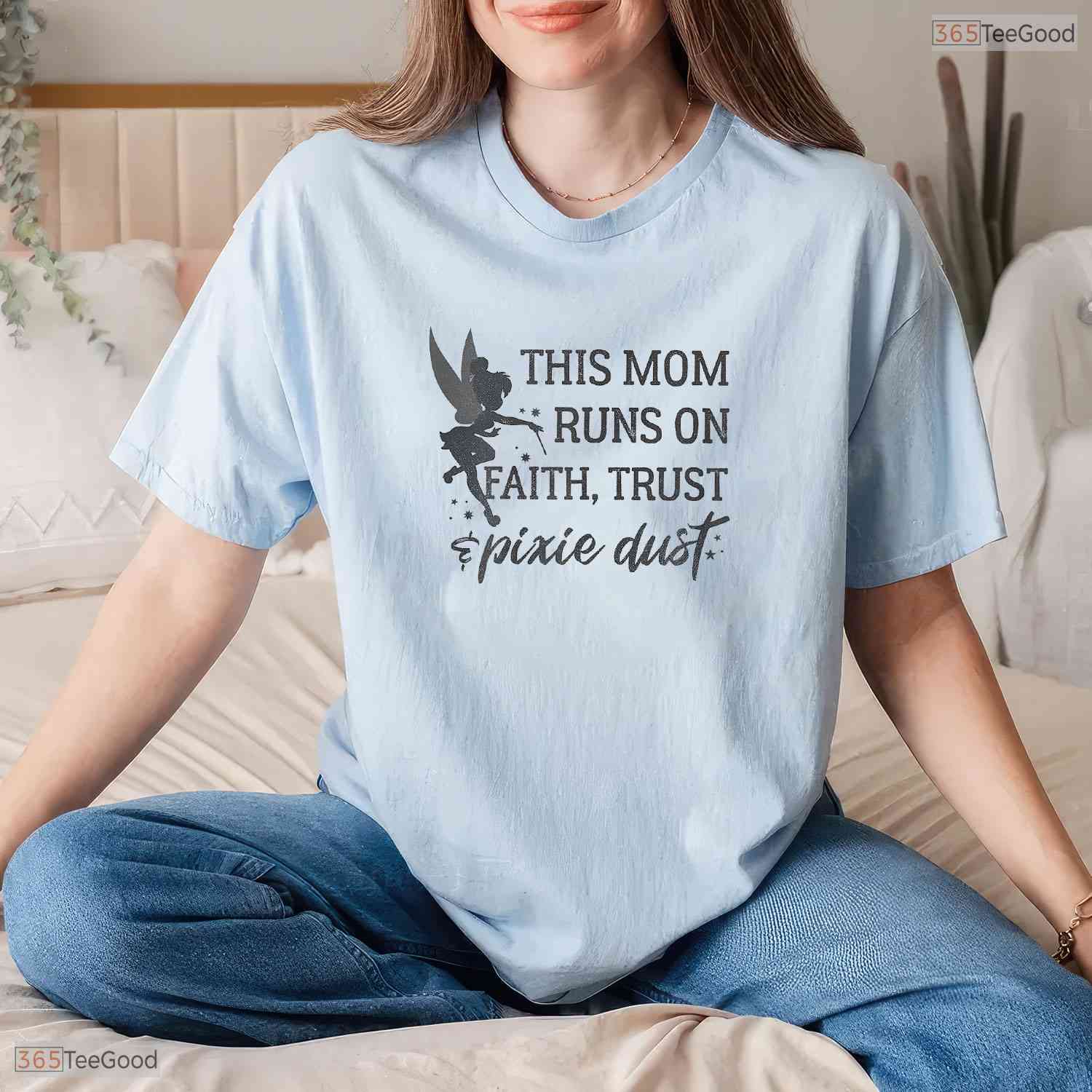 Faith Trust Pixie Dust Mom Shirt Magical Fairy Mothers Day T-Shirt For Women