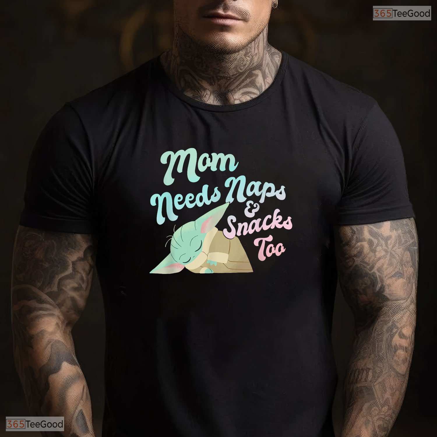 Galactic Mom Needs Naps Shirt Cool Space Theme Mothers Day T-Shirt For Women