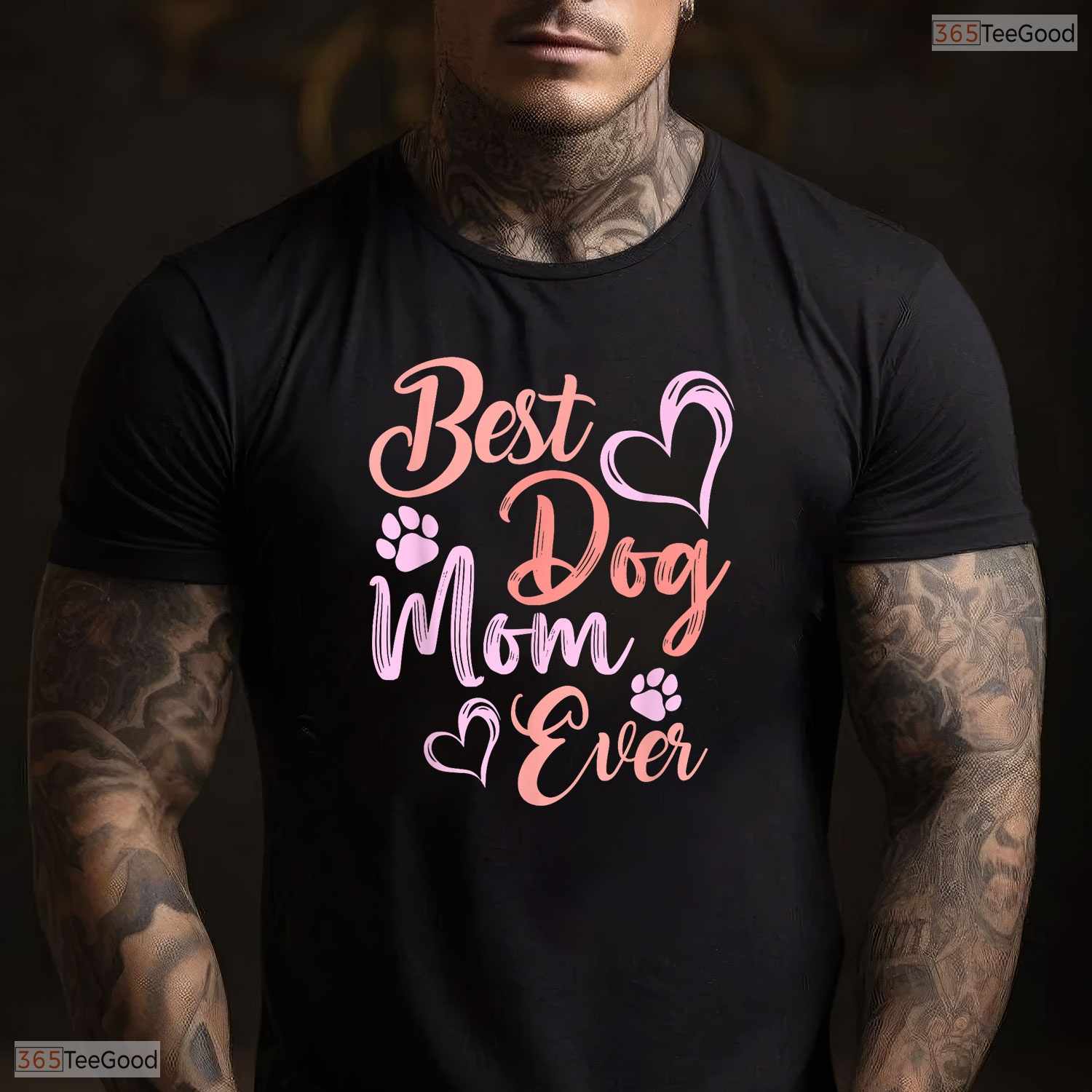Funny Best Dog Mom Ever Shirt Pet Owner Dog Lover Mothers Day T-Shirt Present
