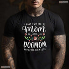 Mom And Dog Mom Floral Shirt Cute Floral Dog Mom Mothers Day T-Shirt Present