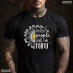 Favorite People Call Me Mimi Daisy Floral Grandma Mothers Day T-Shirt Gift