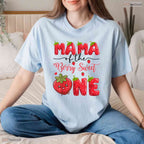 Berry Sweet One Mama Strawberry First Birthday Mother Mothers Day T-Shirt