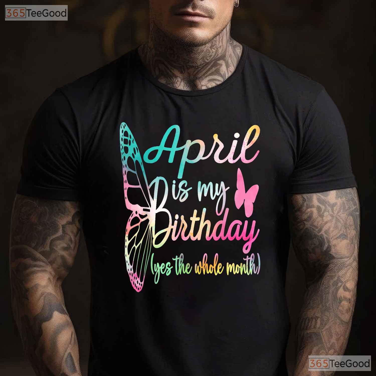April Birthday Girl T-Shirt - Stepping Into April Tee - Best Birthday Gift For Women