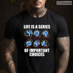 Types Of Baseball Pitches Life Choices T-Shirt Pitcher Player Knowledge Gift