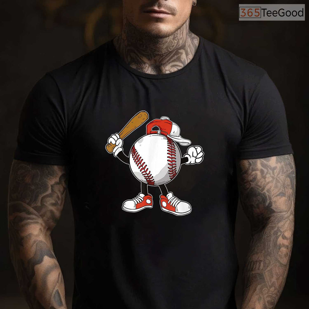 Cool Baseball Boy T-Shirt Youth Player Pitcher Catcher Graphic Sports Apparel