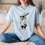 Bunny Face With Sunglasses Easter Day T-Shirt Cool Boys Men Funny Rabbit Tee