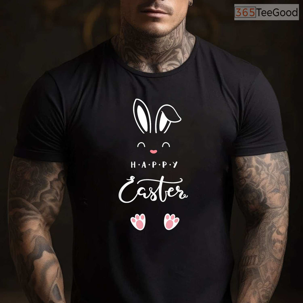 Happy Easter Bunny Spring Easter Egg T-Shirt Men Women Kids Holiday Party Tee