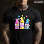 Gnome Easter Shirt Women Easter Outfit T-Shirt Cute Spring Garden Gnome Tee