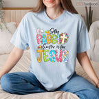 Silly Rabbit Easter Is For Jesus Religious T-Shirt Christian Faith Holiday Tee