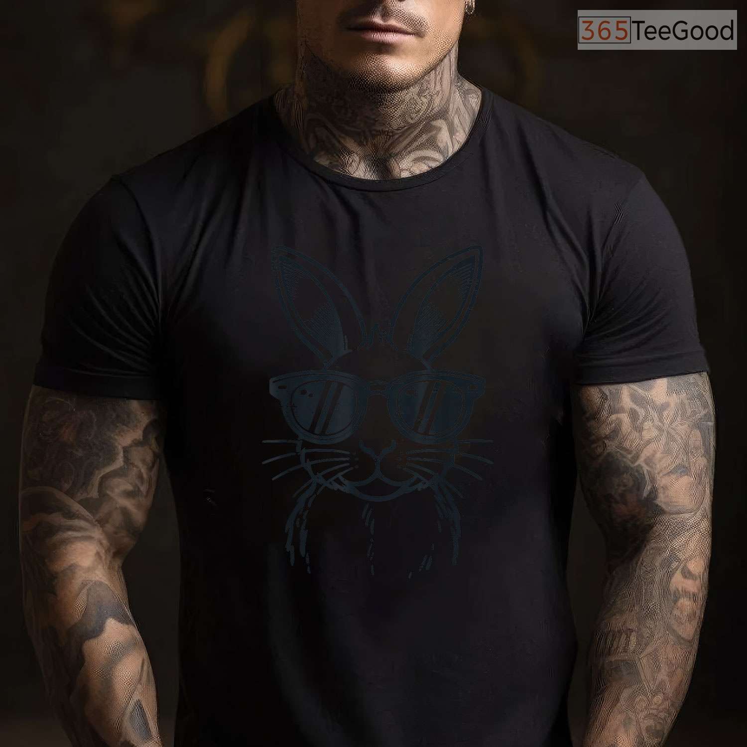 Easter Bunny Sunglasses Vintage Rabbit T-Shirt Men Women Boys Kids Retro Shirt