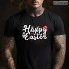Happy Easter Bunny Egg Sayings T-Shirt Funny Typography Quotes Holiday Shirt