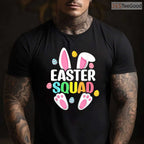 Easter Squad Family Matching T-Shirt Bunny Egg Hunt Group Team Holiday Shirt